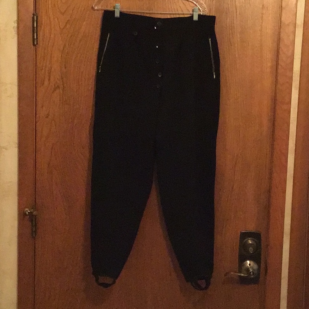Vintage European men’s BLACK WOOL SKI PANTS* 32/34. - Picture 7 of 12